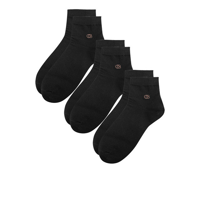 Obermain Aksesoris Unisex Socks Ob Half Sock In Black