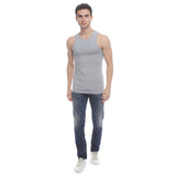 Hush Puppies Pakaian Tank Top Pria  Classic Tank In Grey