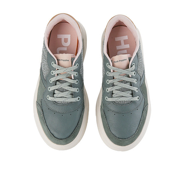 Hush Puppies Sepatu Wanita Sneakers Rush Sneaker In Frost Green Leather