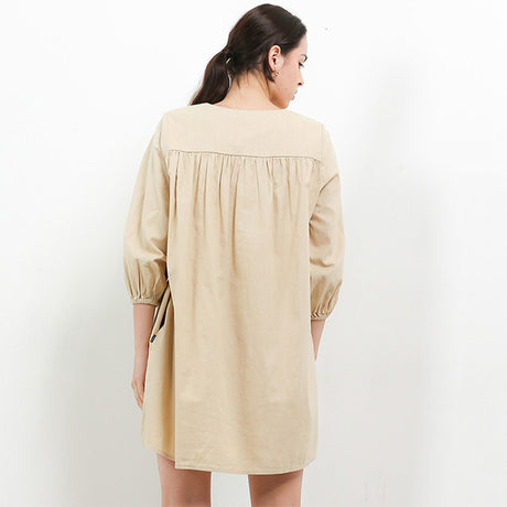 Hush Puppies Pakaian Wanita Dress Verda In Khaki