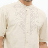 Hush Puppies Pakaian Pria Shirt Kofta In Khaki