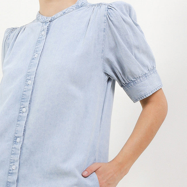 Hush Puppies Pakaian Wanita Dress Medyasi In Light Blue