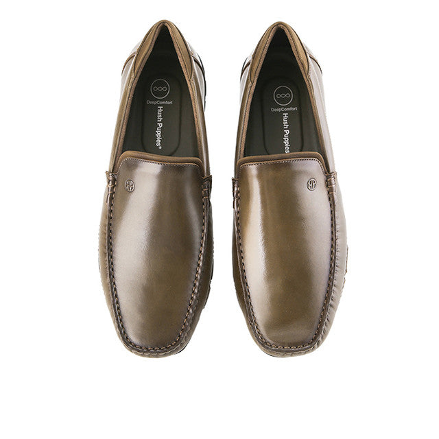 Hush Puppies Sepatu Pria Moccasins Dunov Arma Loafer In Khaki