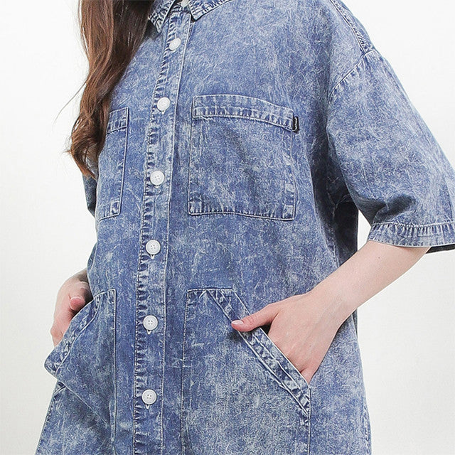 Hush Puppies Pakaian Wanita Dress Pinna In Light Blue