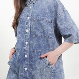 Hush Puppies Pakaian Wanita Dress Pinna In Light Blue