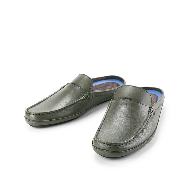 Hush Puppies Sepatu Pria Kovic Vatro Mules In Olive