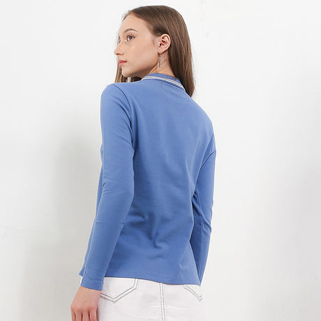 Hush Puppies Pakaian Wanita T Shirt Bsc Gienta Polo In Blue