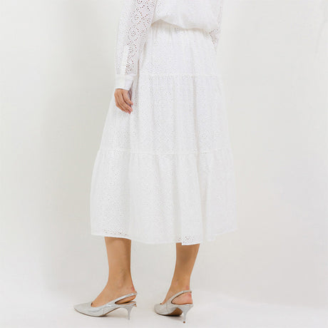 Hush Puppies Pakaian Wanita Linen Kemiri In White