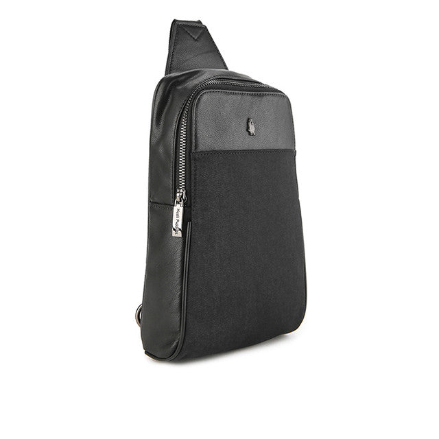 Hush Puppies Tas Pria Kristo Chest Bag In Black