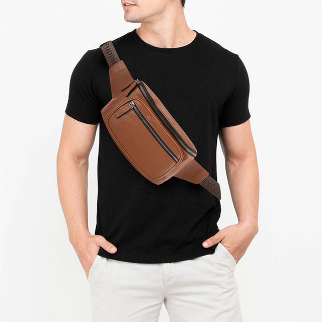 Hush Puppies Tas Pria Fabian Waist Bag In Brown