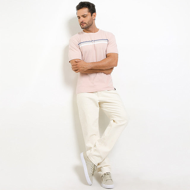 Obermain Pakaian Pria T Shirt Voila In Pink