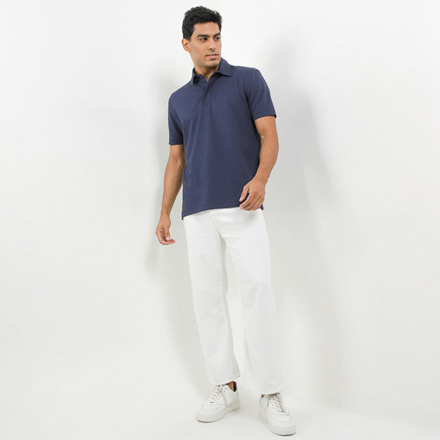 Hush Puppies Pakaian Pria Polo Howly In Navy