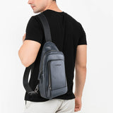 Hush Puppies Tas Pria Issac Chest Bag In Navy