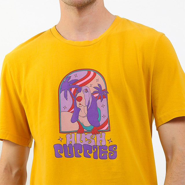 Hush Puppies Pakaian Pria T Shirt Gammal In Mustard