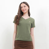 Hush Puppies Pakaian Wanita T Shirt Bsc Vella In Olive