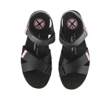 Hush Puppies Sandal Wanita Sandals Breathe Qtr Strap In Bold Black Leather