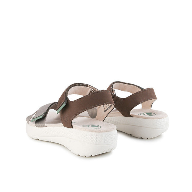Hush Puppies Sandal Wanita Sandals Breathe Qtr Strap In Vintage Grey Nubuck