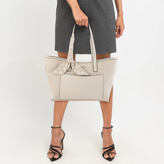 Hush Puppies Tas Wanita Tote Bag Venny Tote (L) In Beige