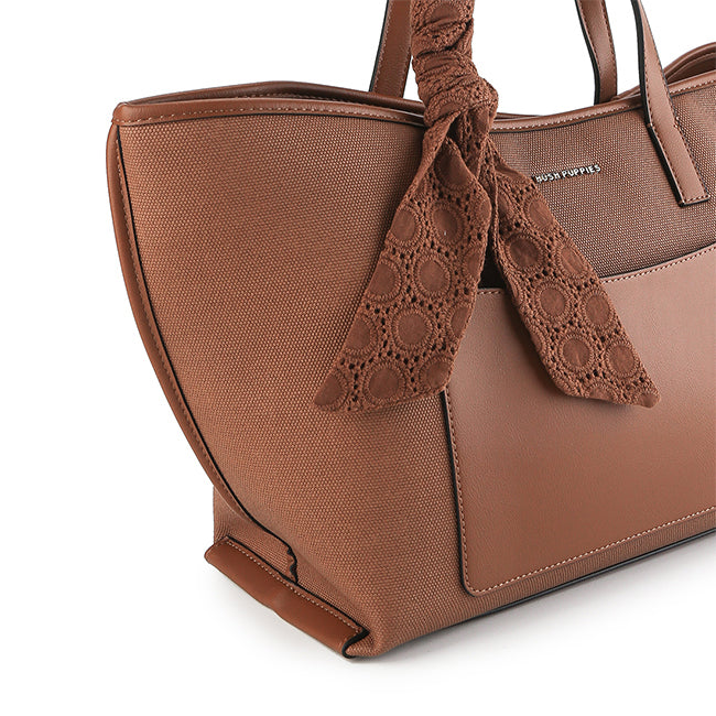 Hush Puppies Tas Wanita Tote Bag Venny Tote (L) In Camel