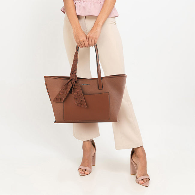 Hush Puppies Tas Wanita Tote Bag Venny Tote (L) In Camel