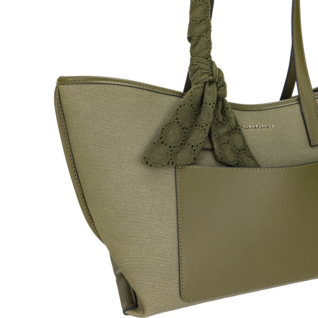 Hush Puppies Tas Wanita Tote Bag Venny Tote (L) In Olive