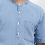 Obermain Pakaian Pria Shirt Baldwin In Light Blue