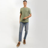 Hush Puppies Pakaian Pria T Shirt Knapp In Olive