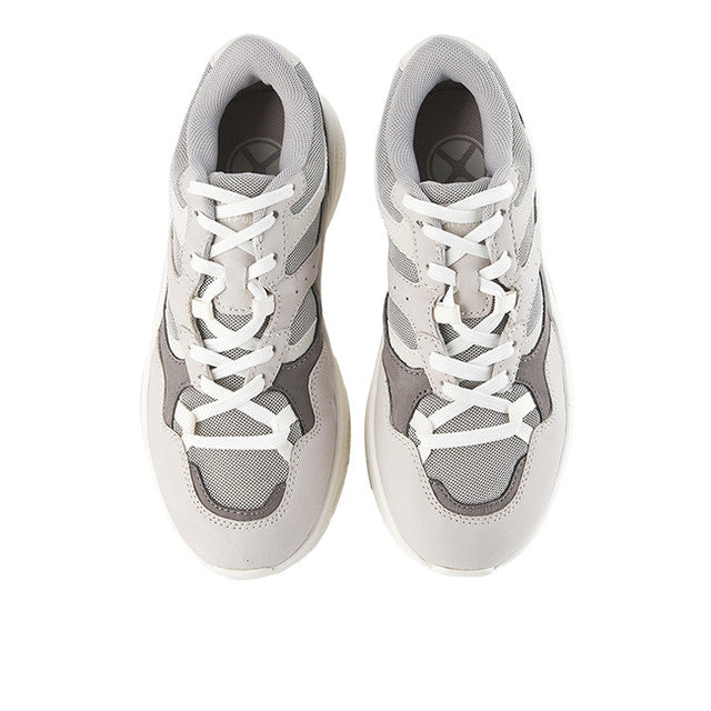 Hush Puppies Sepatu Wanita Sneakers Movement Lace Up In Calm Grey Leather