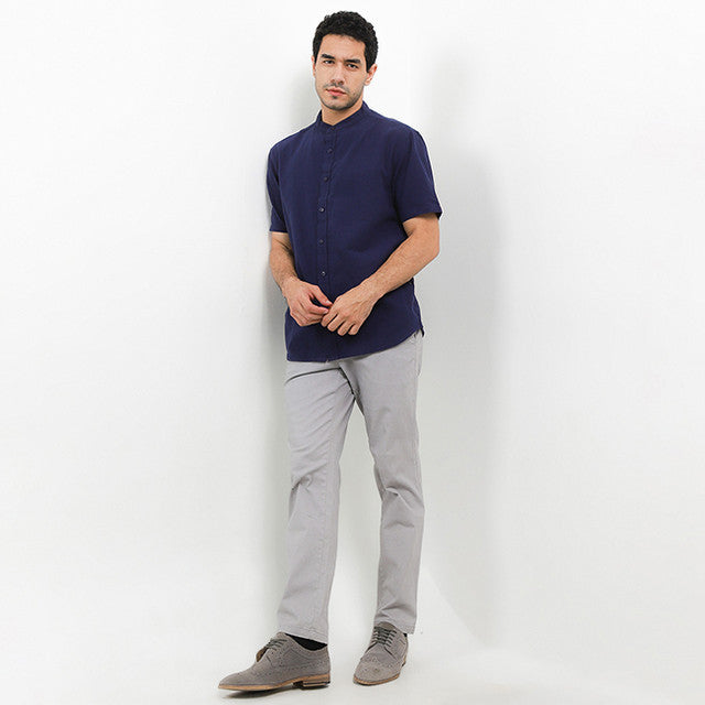 Hush Puppies Pakaian Pria Shirt Toscano In Navy