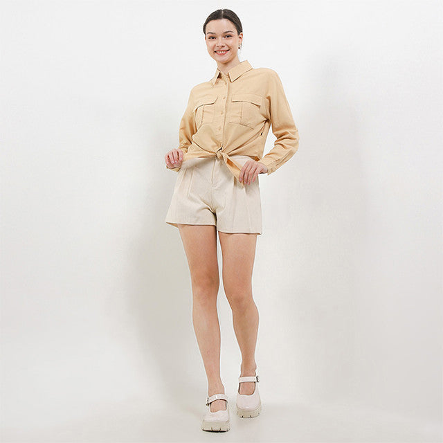 Hush Puppies Pakaian Wanita Shirt Clay In Khaki