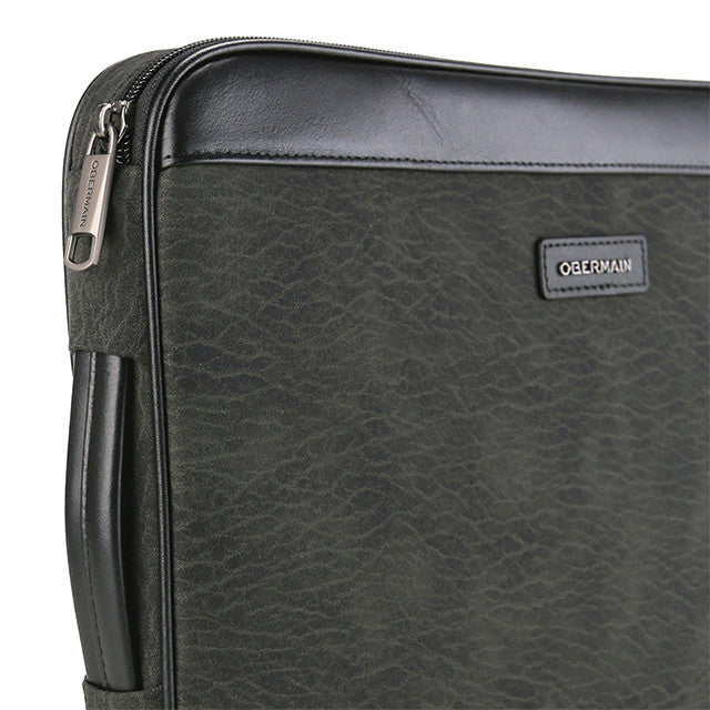 Almond Laptop Sleeve In Green