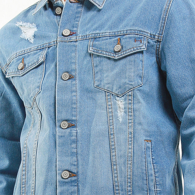 Hush Puppies Pakaian Pria Denim Sade In Medium Blue