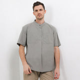 Obermain Pakaian Pria Shirt Barney In Light Gray