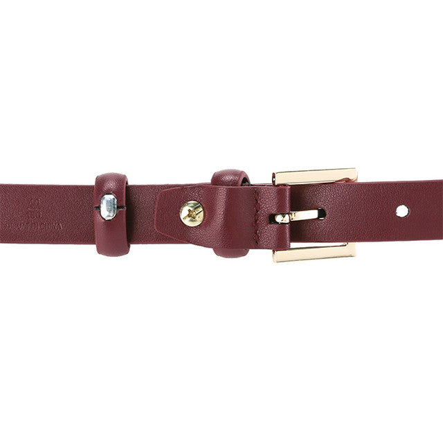 Obermain Accessories Wanita Pin Clip Adeline Ladies Leather Pin In Maroon 36