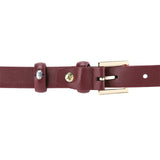 Obermain Accessories Wanita Pin Clip Adeline Ladies Leather Pin In Maroon 36