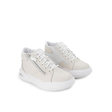 Hush Puppies Sepatu Wanita Sneakers Rush Hi Top Sneaker In White Leather