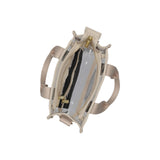 Clear Mini N/S Tote In Clear/ Natural