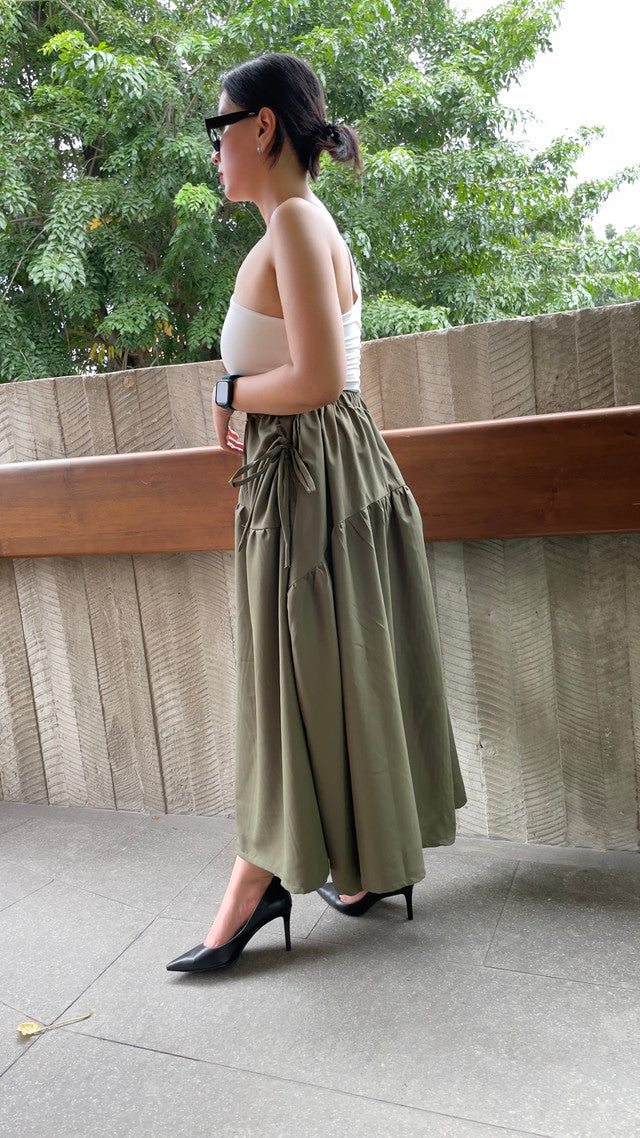Stylisty Ayesha Maxi Skirts - Army