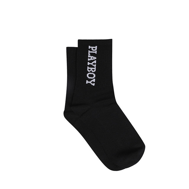 Playboy Aksesoris Kaos Kaki Unisex Long 2 In Black/Dark Grey/Navy