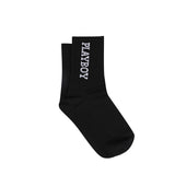 Playboy Aksesoris Kaos Kaki Unisex Long 2 In Black/Dark Grey/Navy