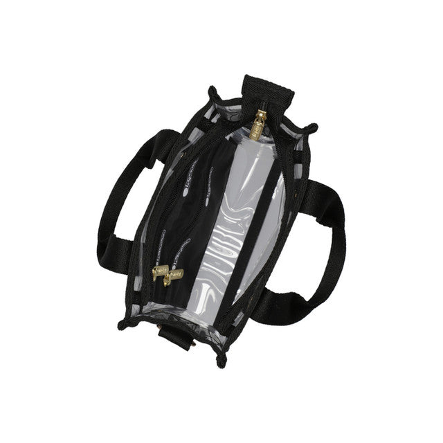 Clear Mini N/S Tote In Clear/ Black