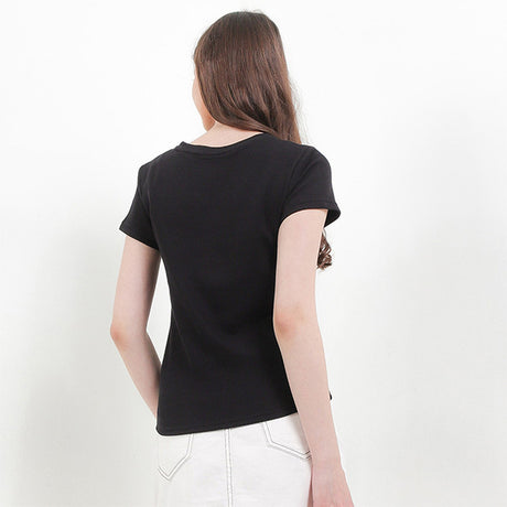 Hush Puppies Pakaian Wanita T Shirt Bsc Vella In Black