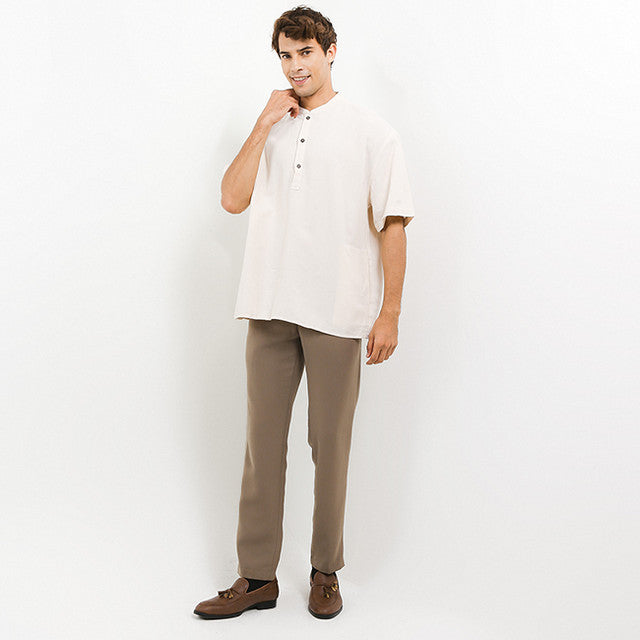 Obermain Pakaian Pria Byron In White