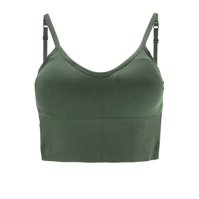 Obermain Pakaian Wanita Teeny Bra Top In Dark Green