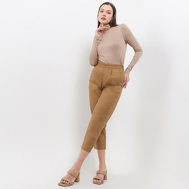 Hush Puppies Pakaian Wanita Slim Fit Gracier In Khaki