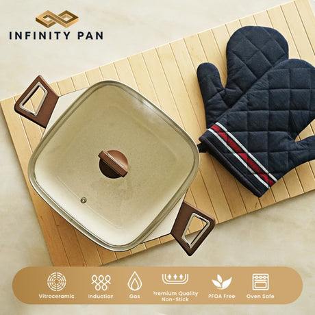 INFINITY PAN CASSEROLE 24CM GOLD