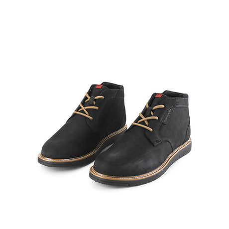Hush Puppies Sepatu Pria Boots Jenson Chukka In Bold Black Nubuck