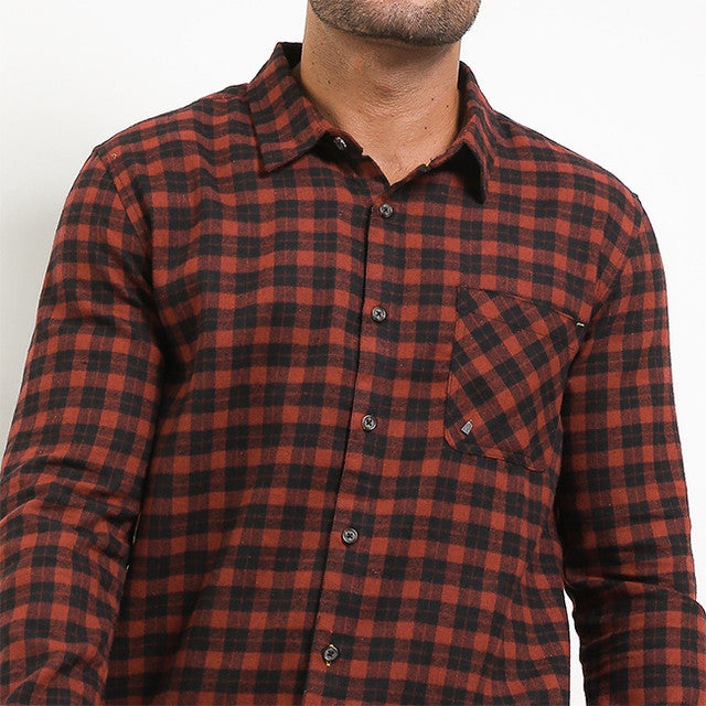 Obermain Pakaian Pria Shirt Conhag In Maroon