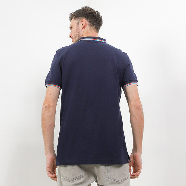 Hush Puppies Pakaian Pria Polo Bezima In Navy