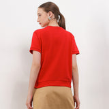 Hush Puppies Pakaian Wanita T Shirt Elxia In Red